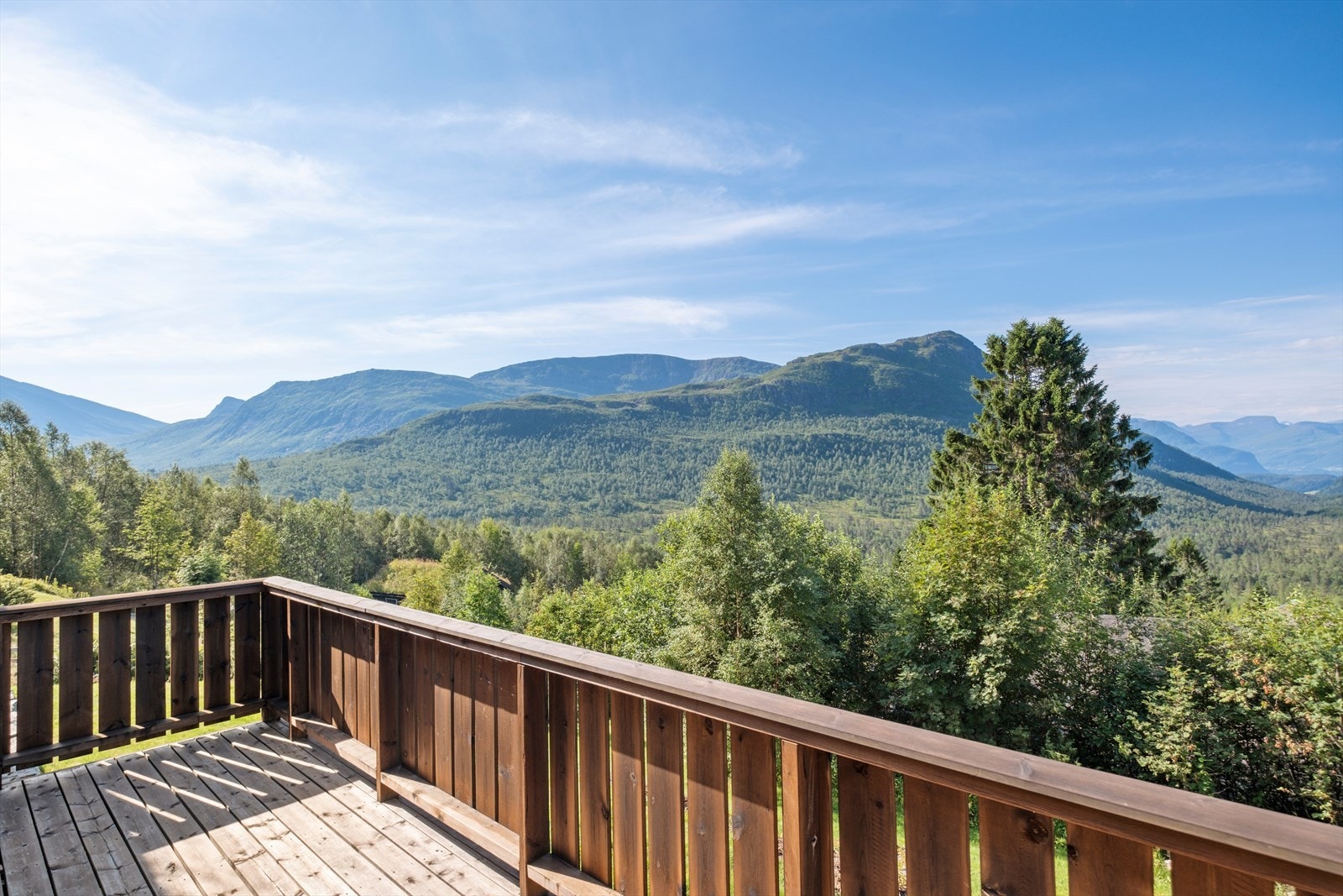 Utsikten fra terrassen Galleribilde