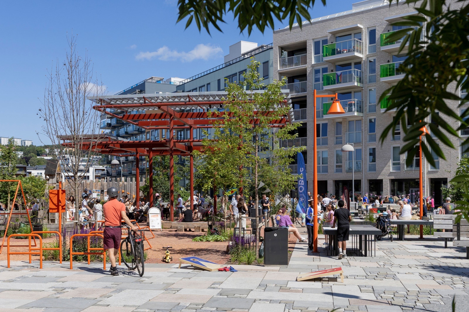 Vollebekk Torg er en av tre finalister blant elleve nominerte prosjekter til Oslo bys arkitekturpris 2025 Galleribilde