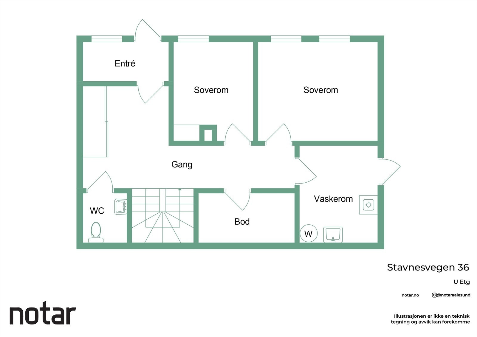 Planskisse av underetasjen Galleribilde