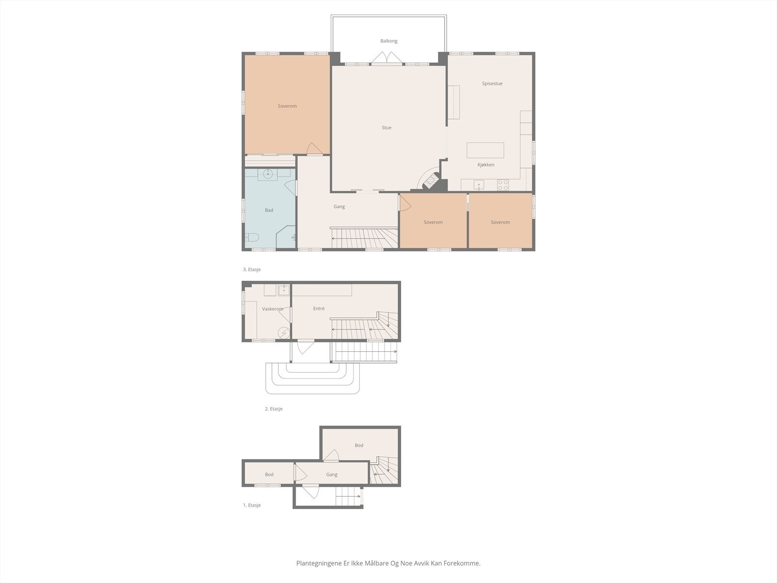 Plantegning alle plan. Galleribilde