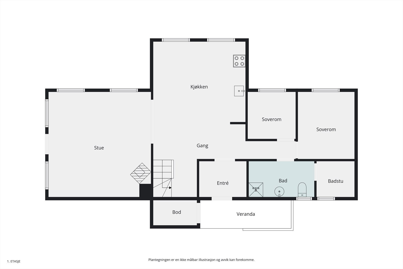 Plantegning Galleribilde