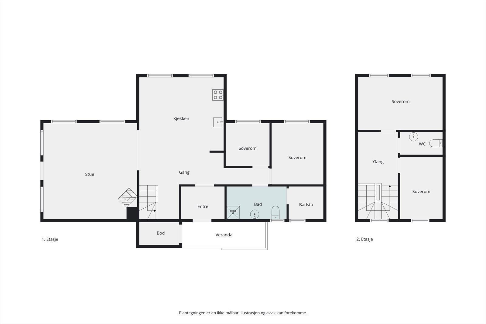 Plantegning Galleribilde