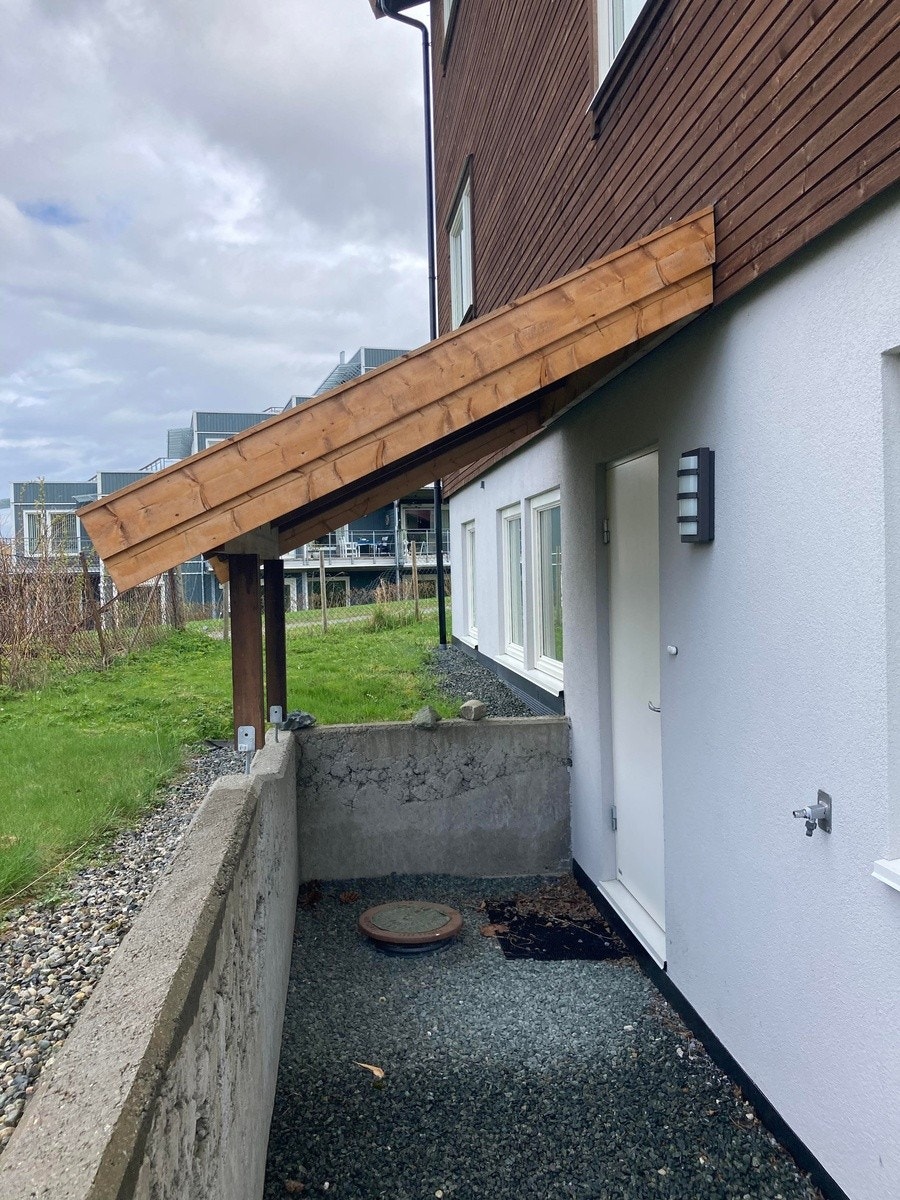 Overbygd inngangsparti Galleribilde