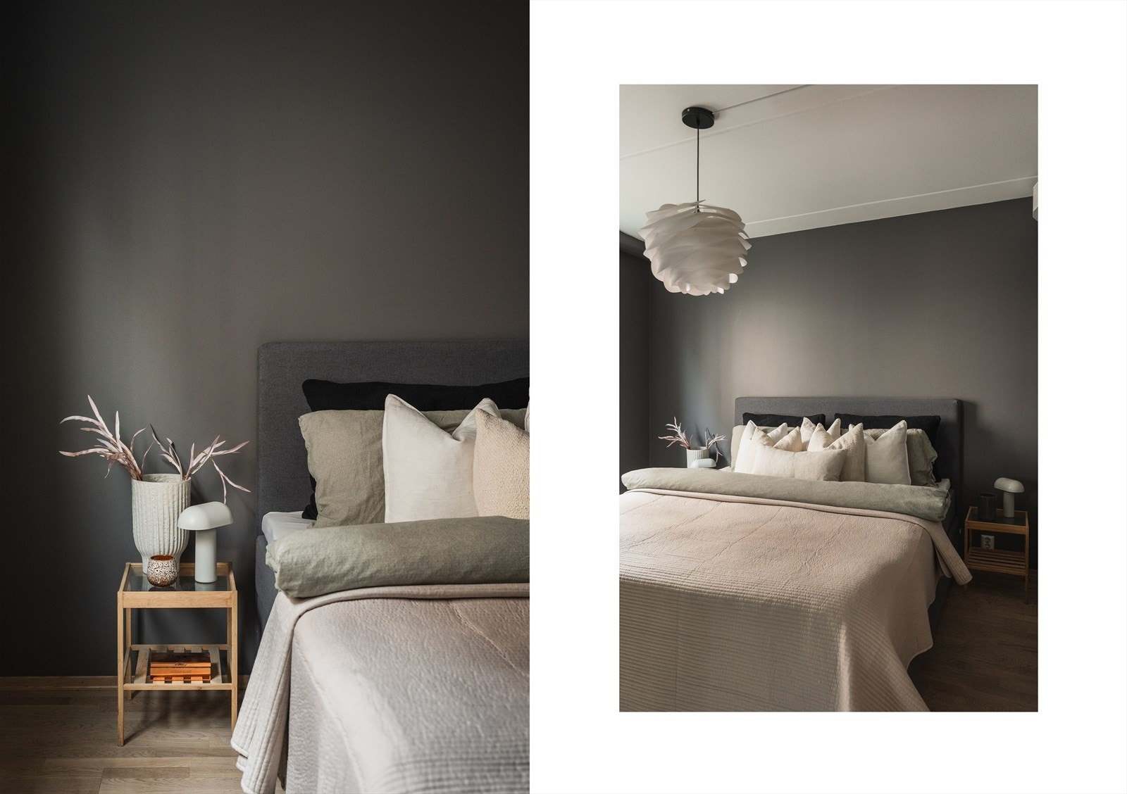 Veggene er malt i en lun og tidsriktig farge Galleribilde