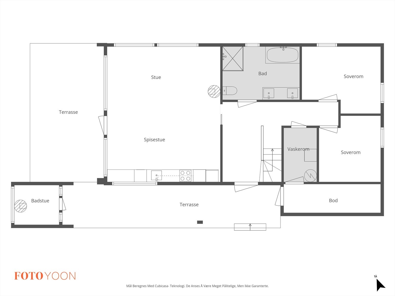Plantegning 1.etasje Galleribilde