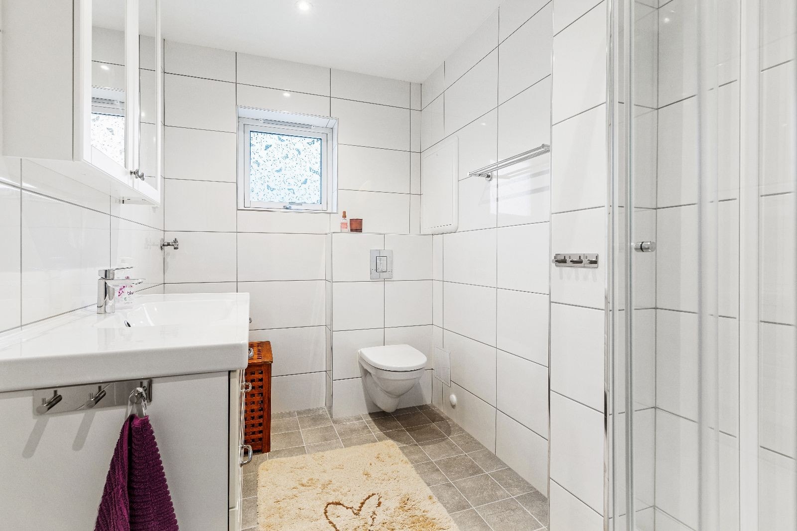 Baderom er totalrenovert i 2019 Galleribilde