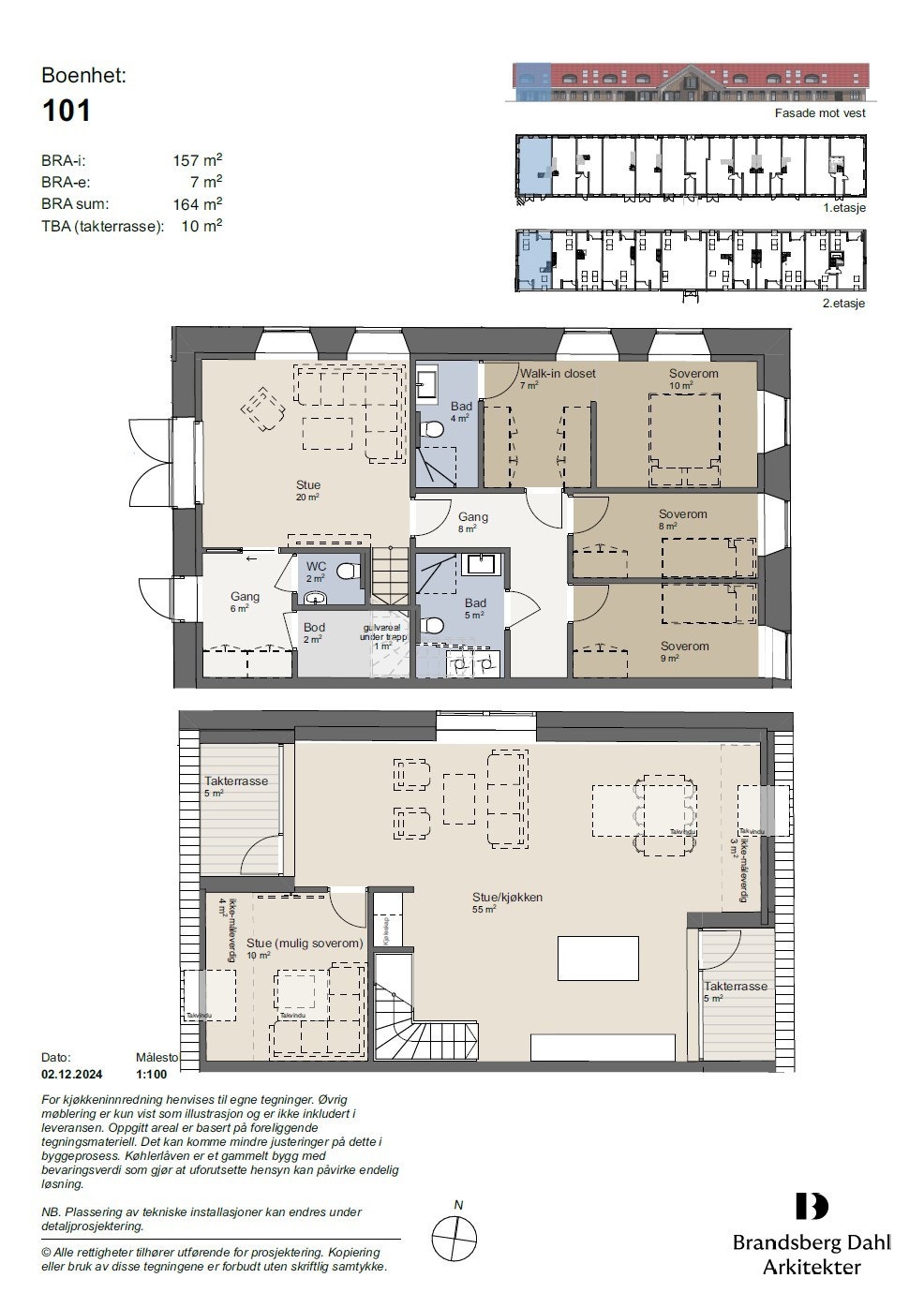 101 plantegning NB selger har endret soverom i 1. etg til 2 større sov- se vedlegg i salgsoppgave Galleribilde
