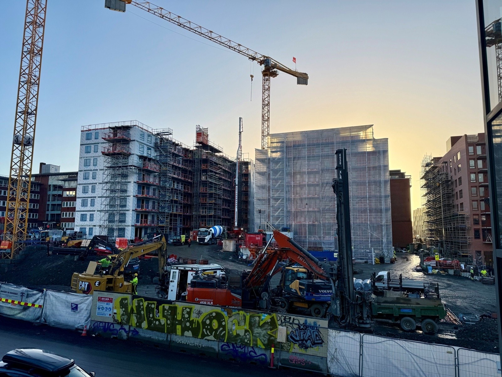 Bilde av byggeplass tatt 28.november. Galleribilde