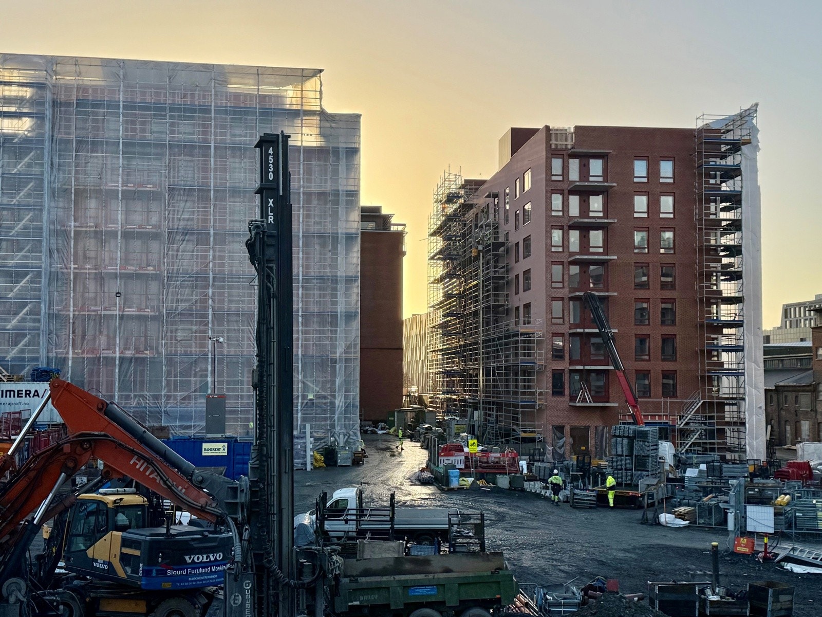 Bilde av byggeplass tatt 28.november. Galleribilde