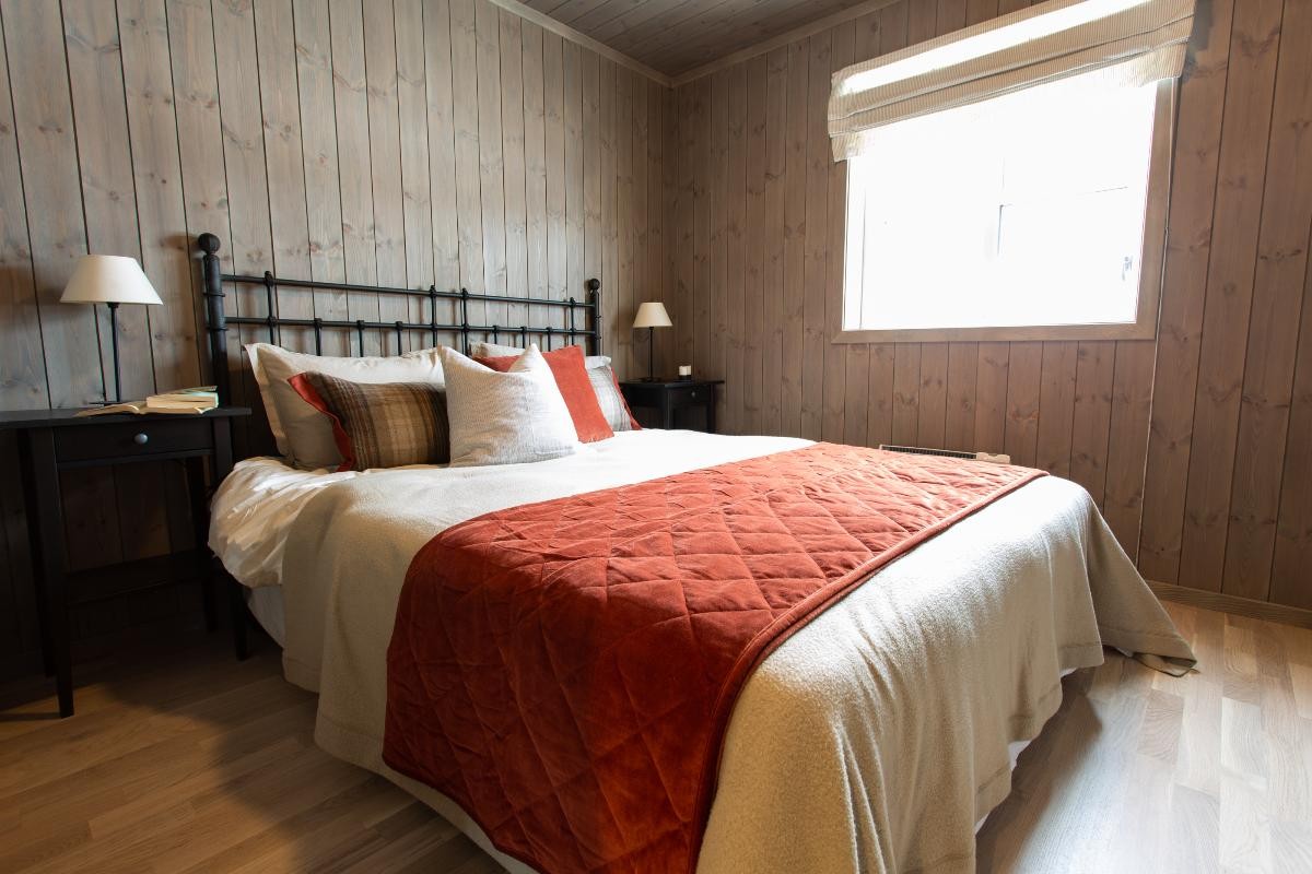 Interiørbilde fra en lignende hyttemodell. Galleribilde