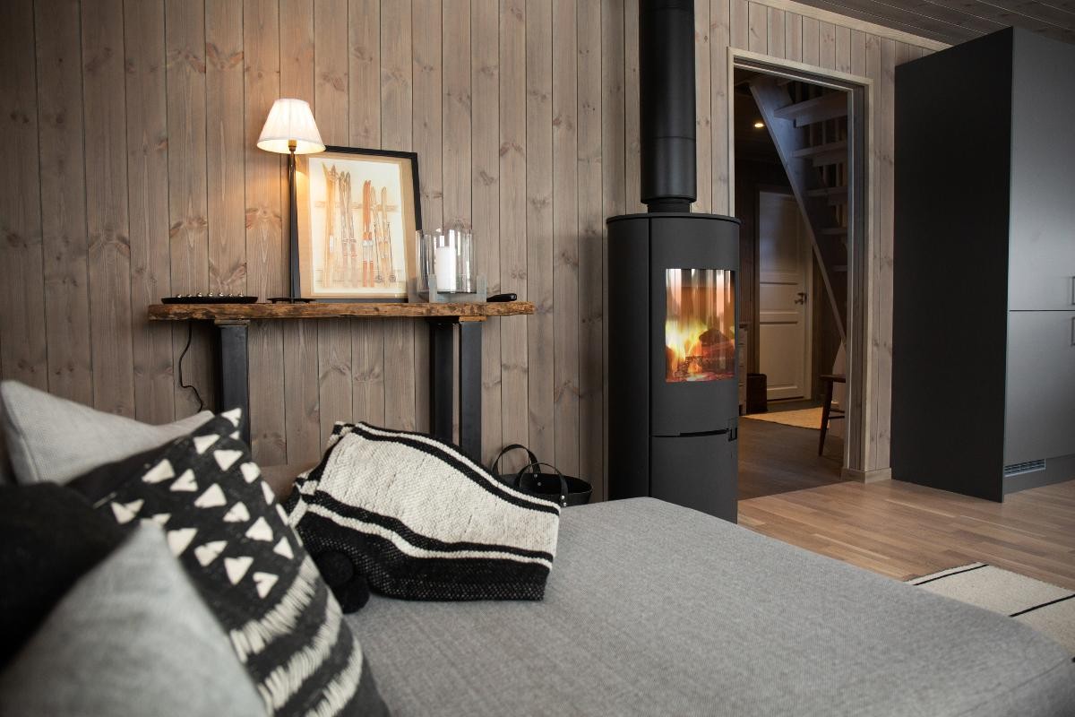 Interiørbilde fra en lignende hyttemodell. Galleribilde