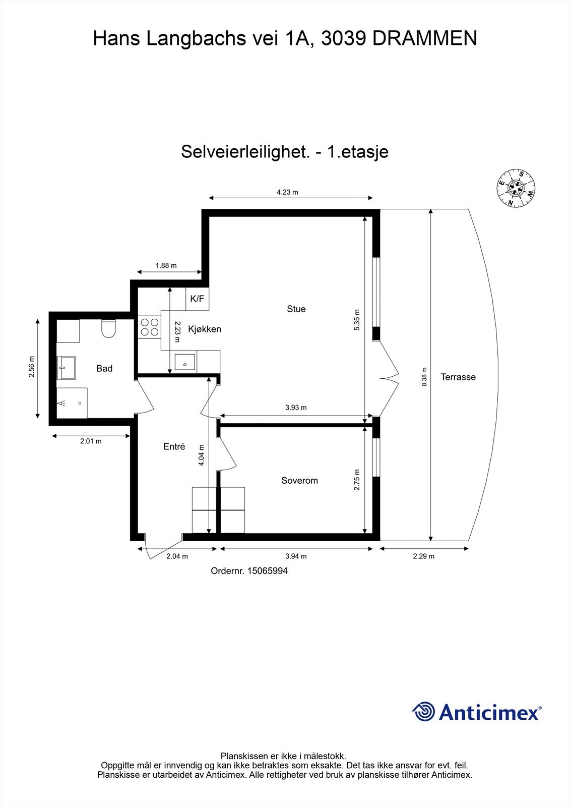 Plantegning 1.etg. Galleribilde