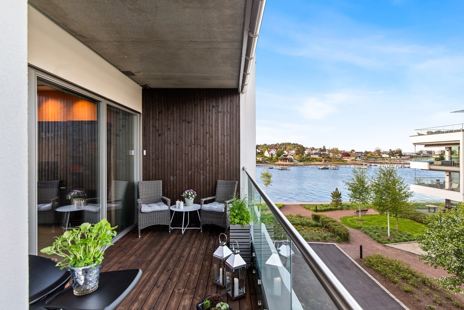 Det er tydelig at det er lagt stor vekt på å skape gode uteområder - noe du definitivt vil se når du kommer på visning. Galleribilde