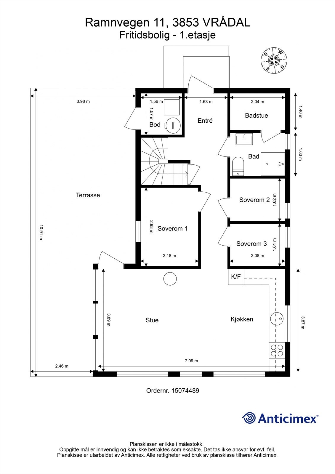 Plantegning 1.etasje Galleribilde