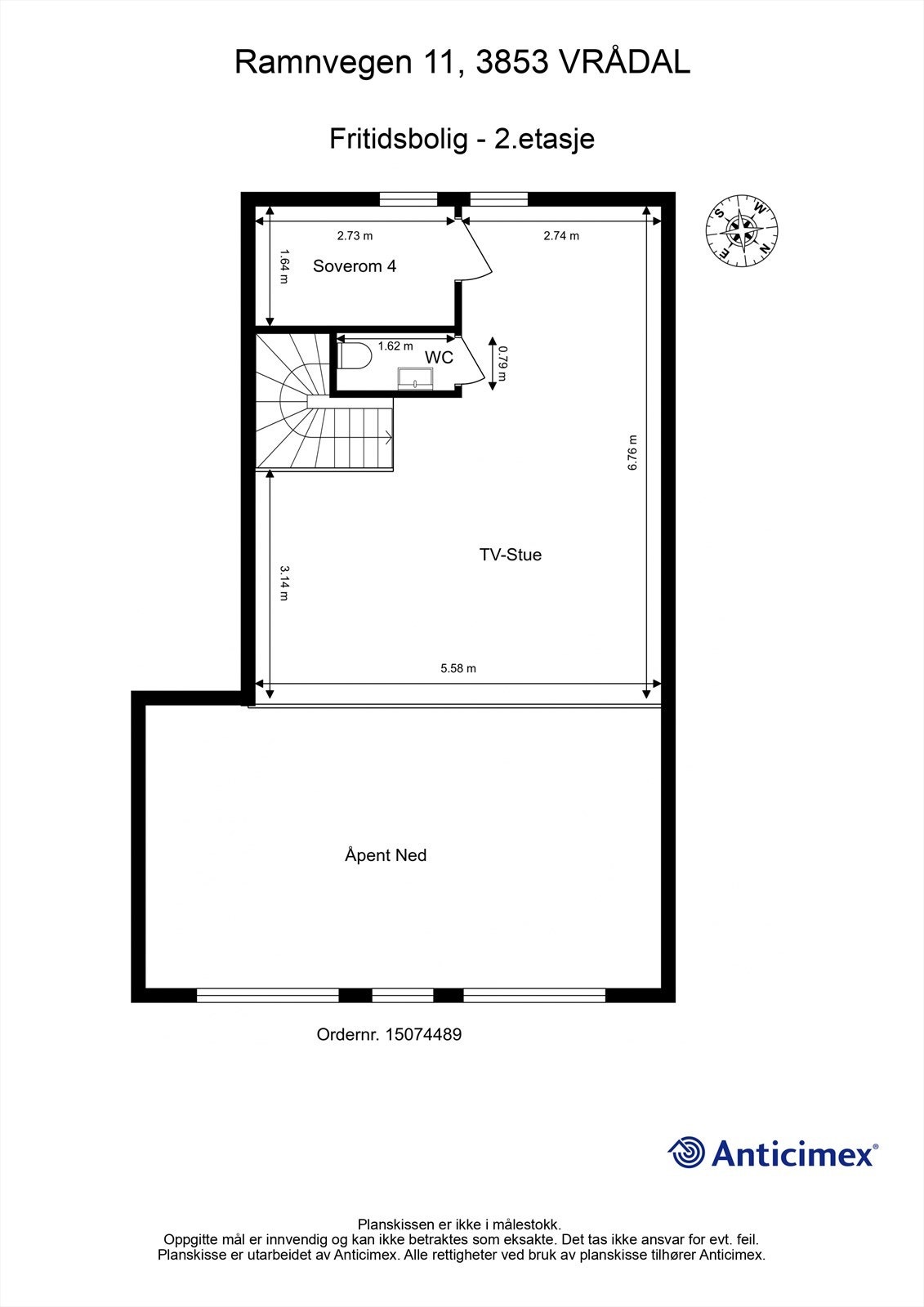 Plantegning 2.etasje Galleribilde