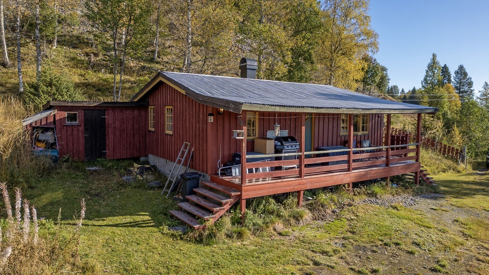 Praktisk bod inntil hytta. Galleribilde