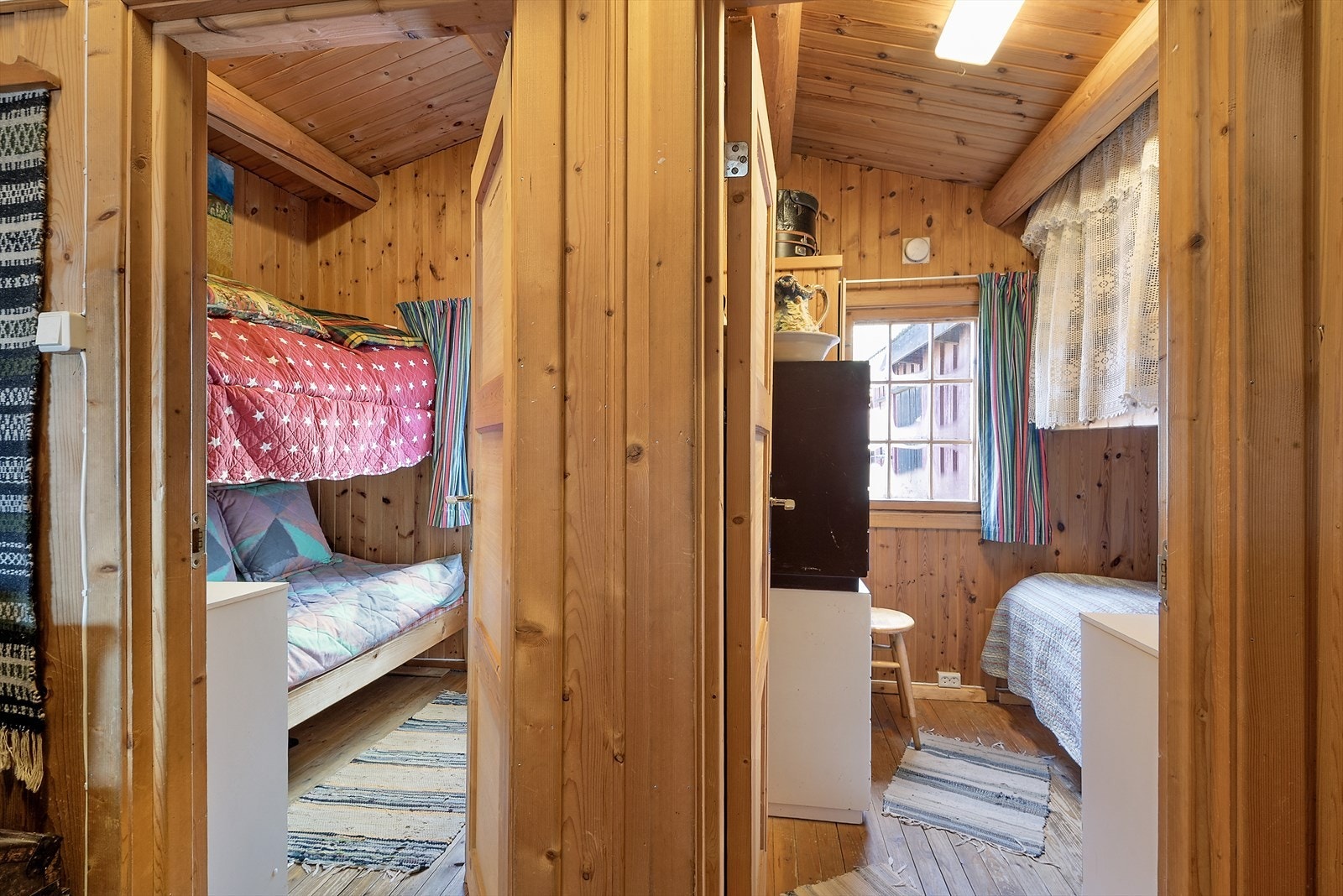 Hytta har i alt to soverom. Galleribilde
