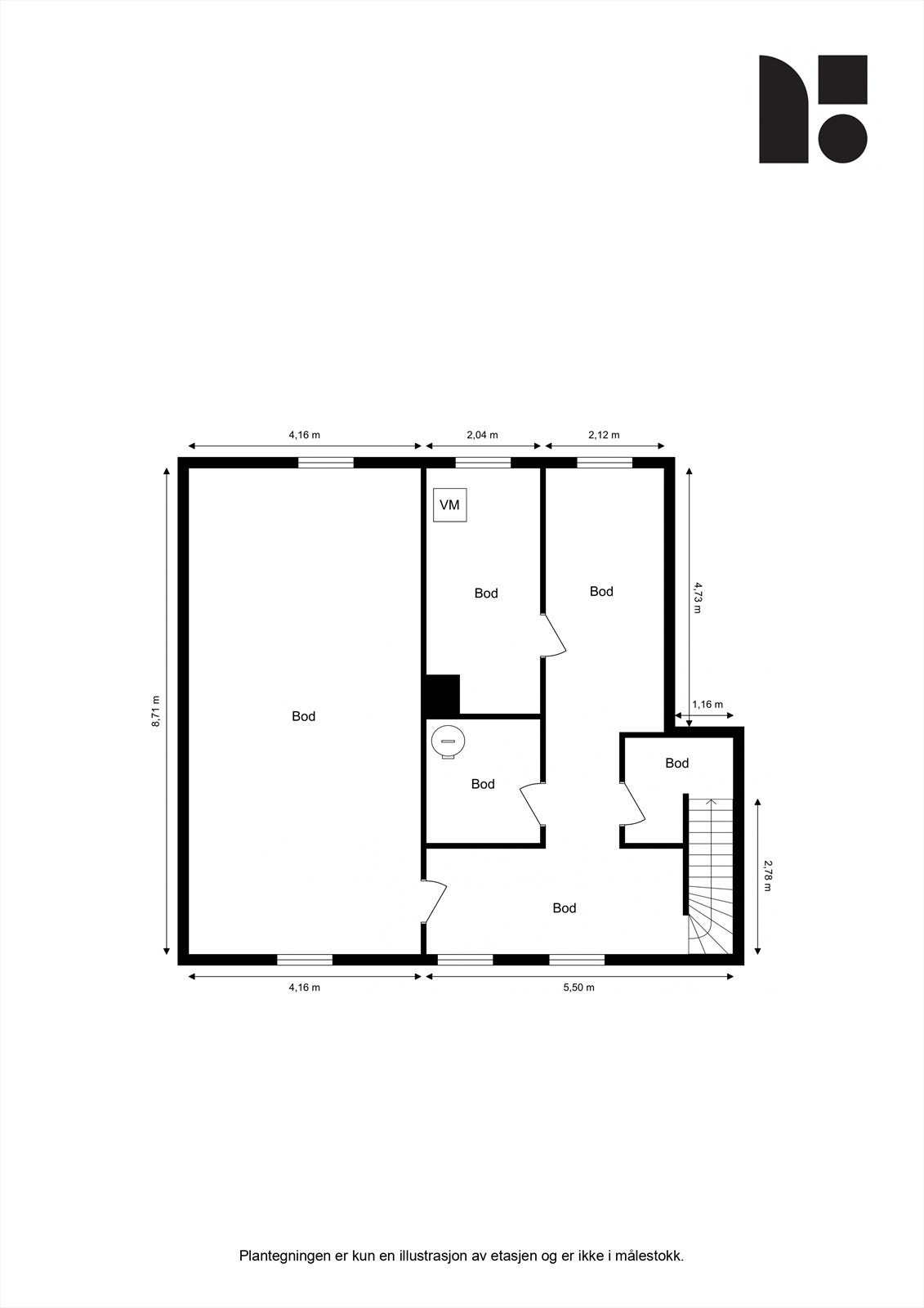 Plantegning Kjeller Galleribilde