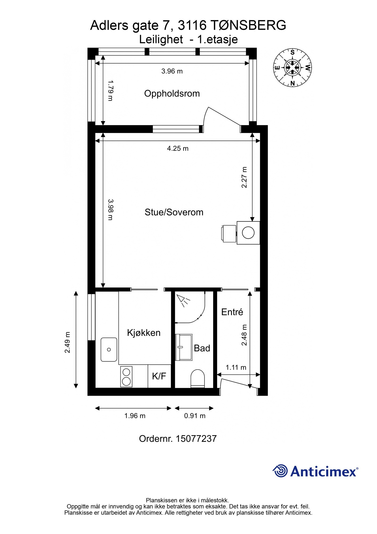 Plantegning 1.etasje Galleribilde