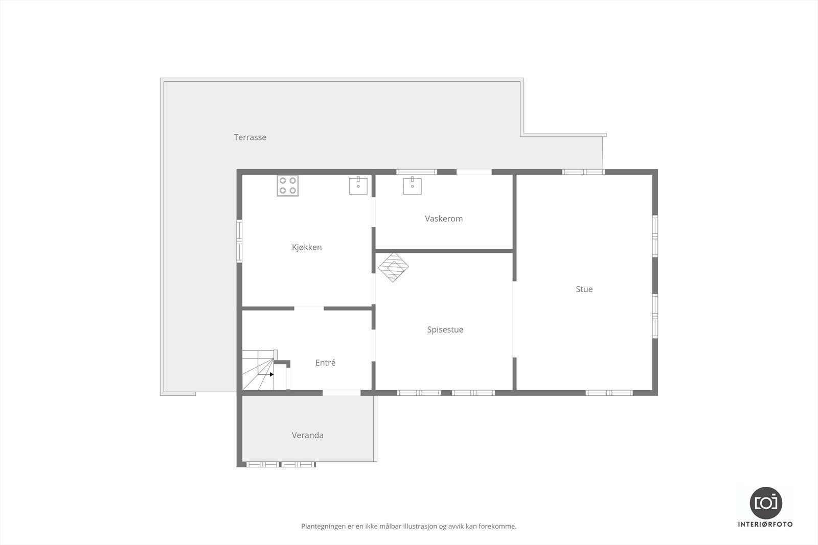 Plantegning Galleribilde