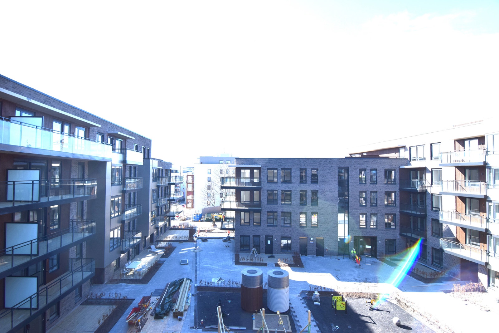 Utsikt fra balkong. Galleribilde