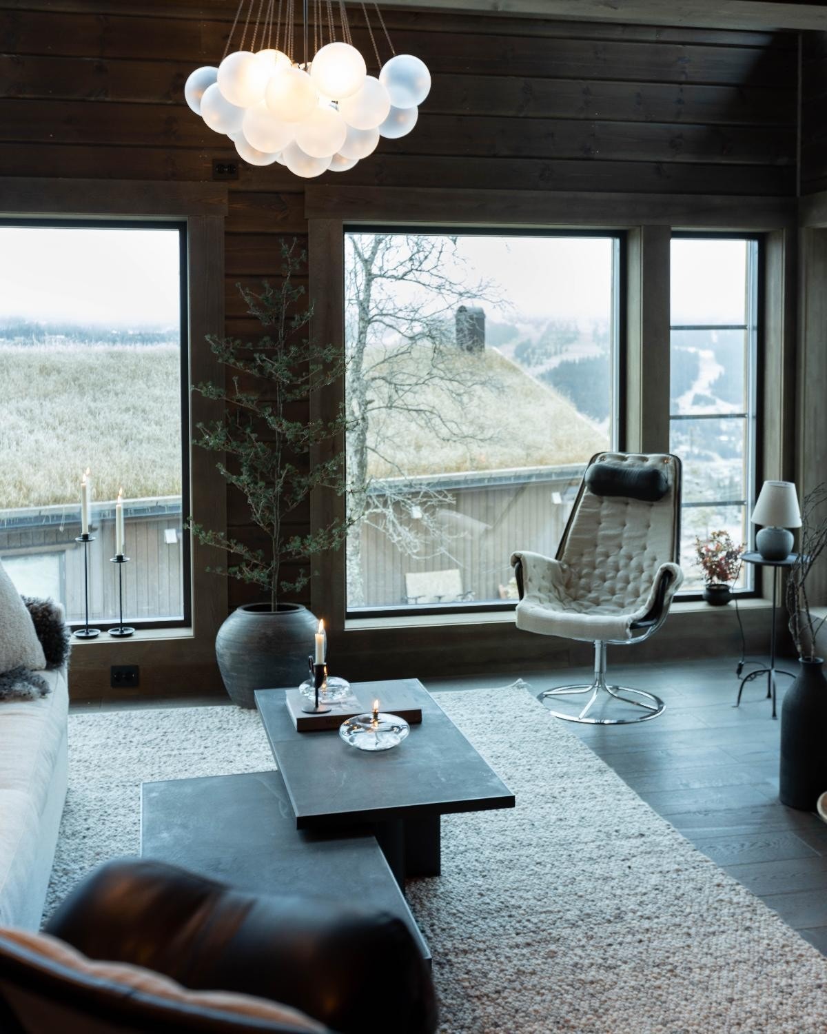 interteriørbilder fra kundetilpasset hytte Galleribilde