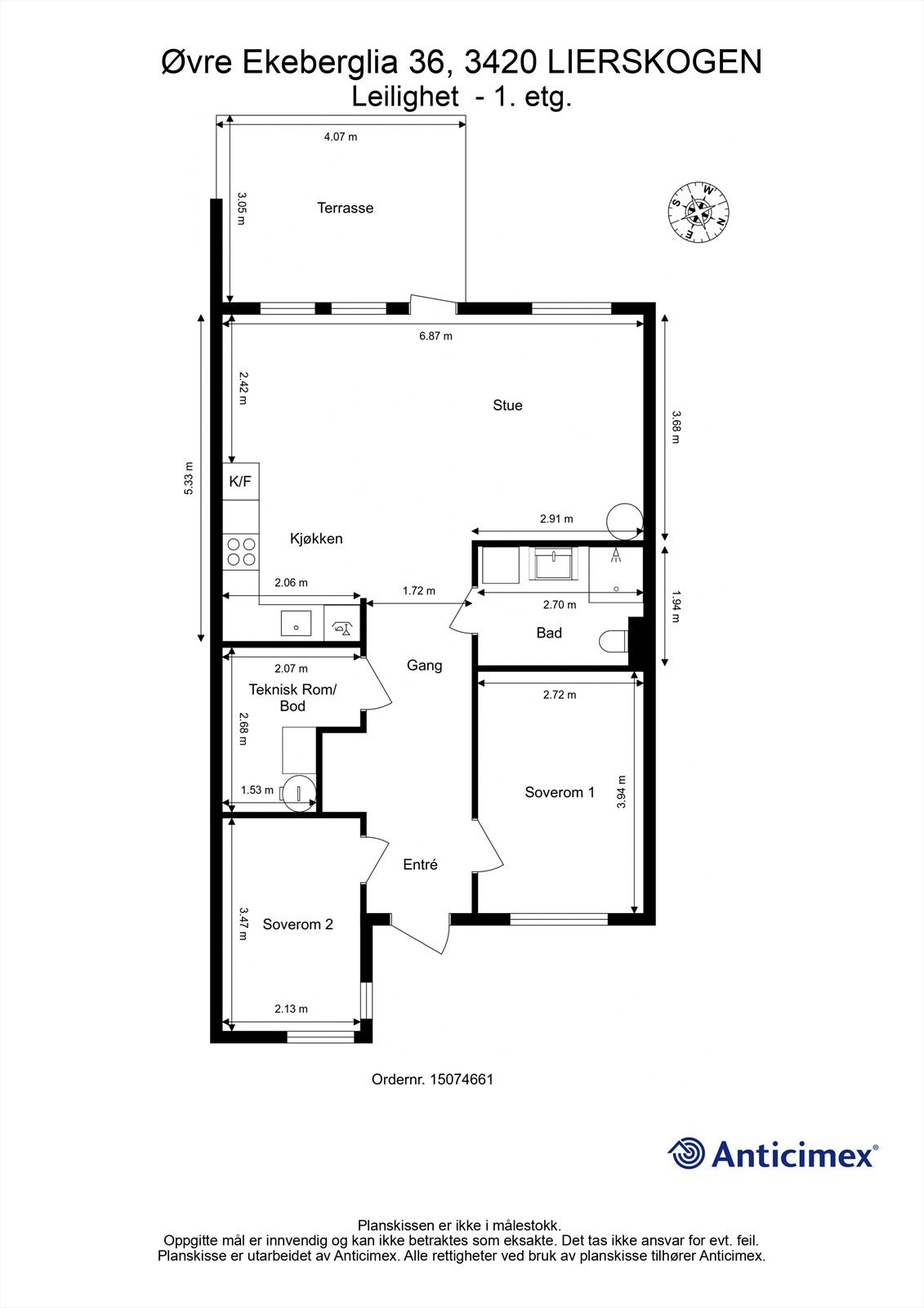 Plantegning - 1. etasje Galleribilde