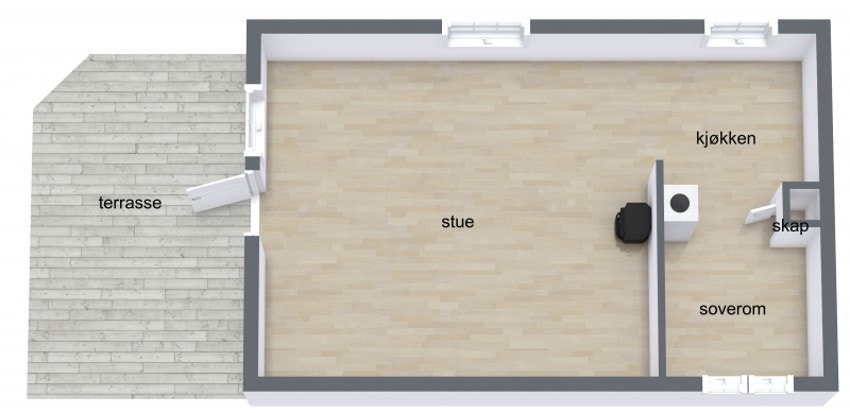 Plantegning Galleribilde