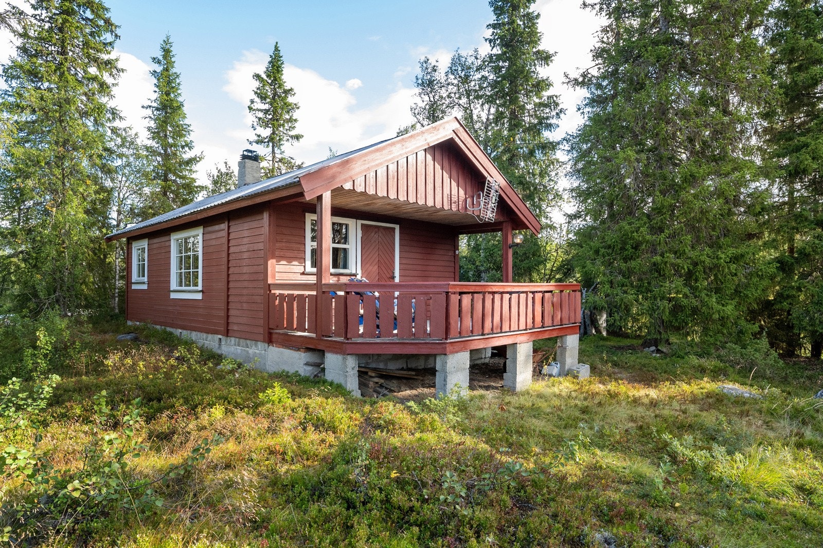 Hytta omgis av vakker natur og tilbyr et rikt friluftstilbud hele året rundt. Galleribilde