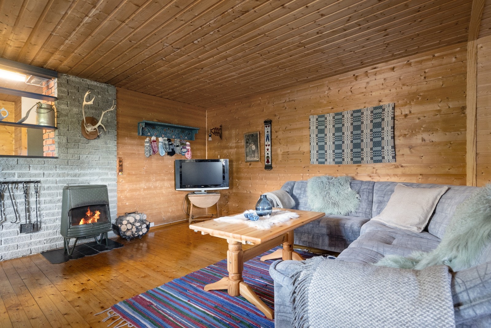 Hytta har innlagt strøm, men ikke innlagt vann Galleribilde