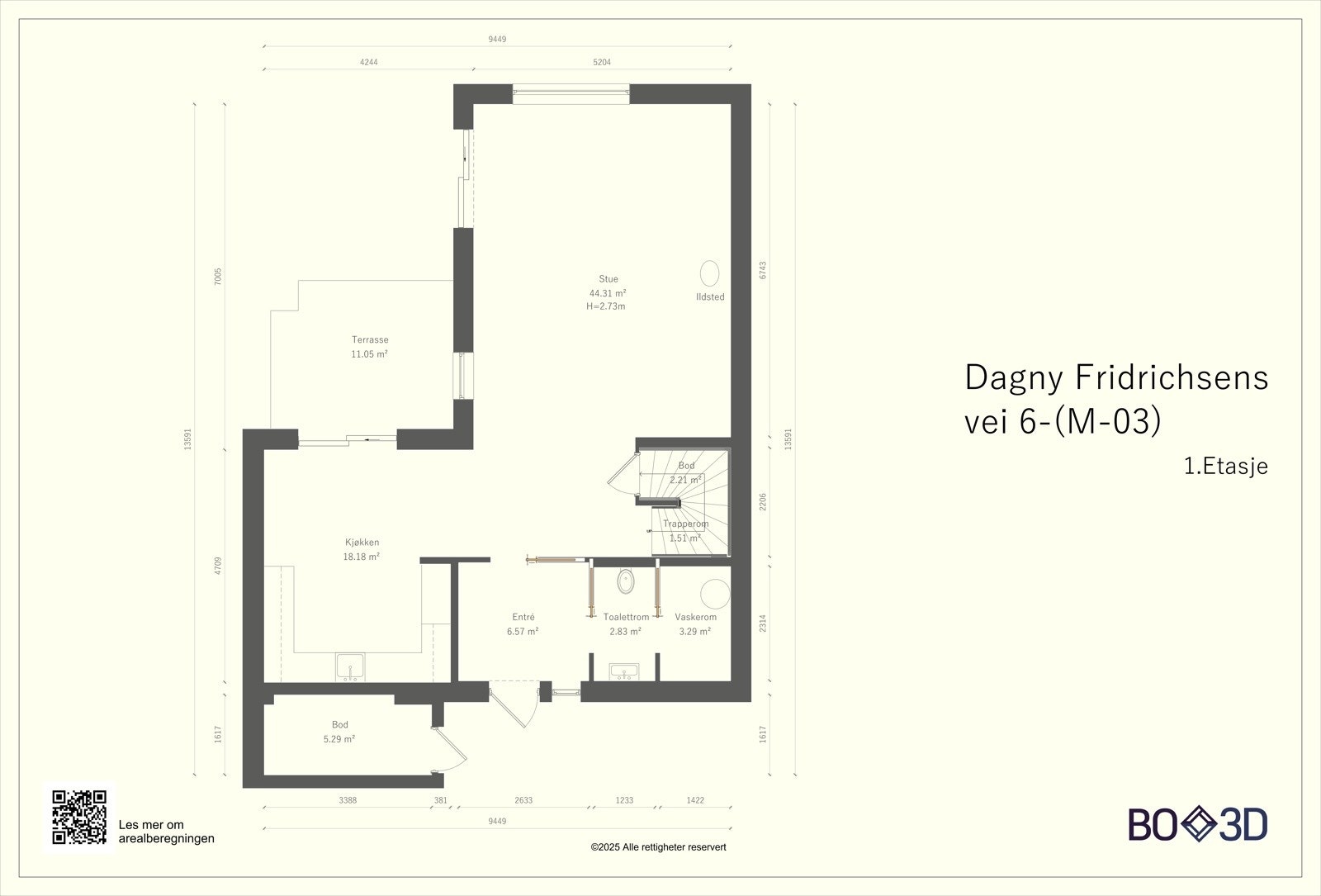 Plantegning -1.etasje. Galleribilde