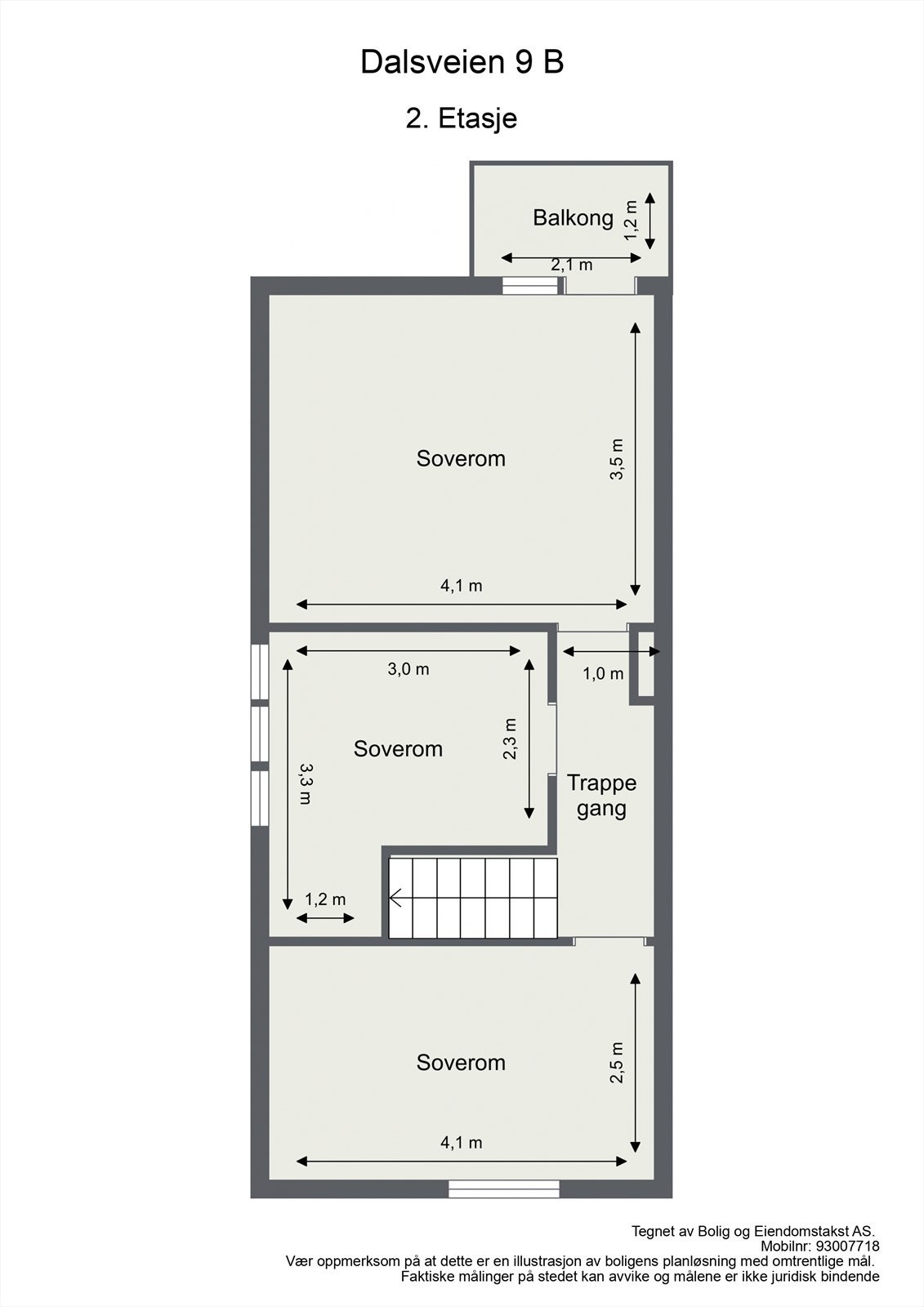 Plantegning 2. etasje Galleribilde