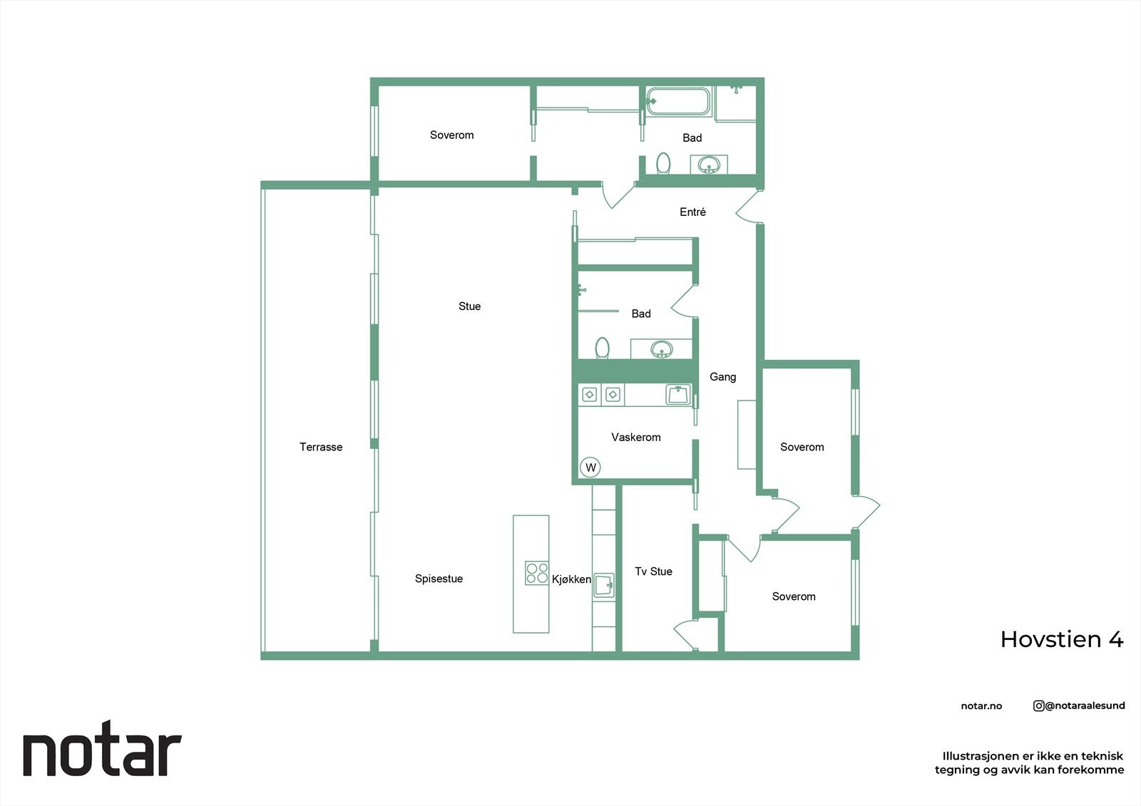 Vi tar turen inn i leiligheten Galleribilde