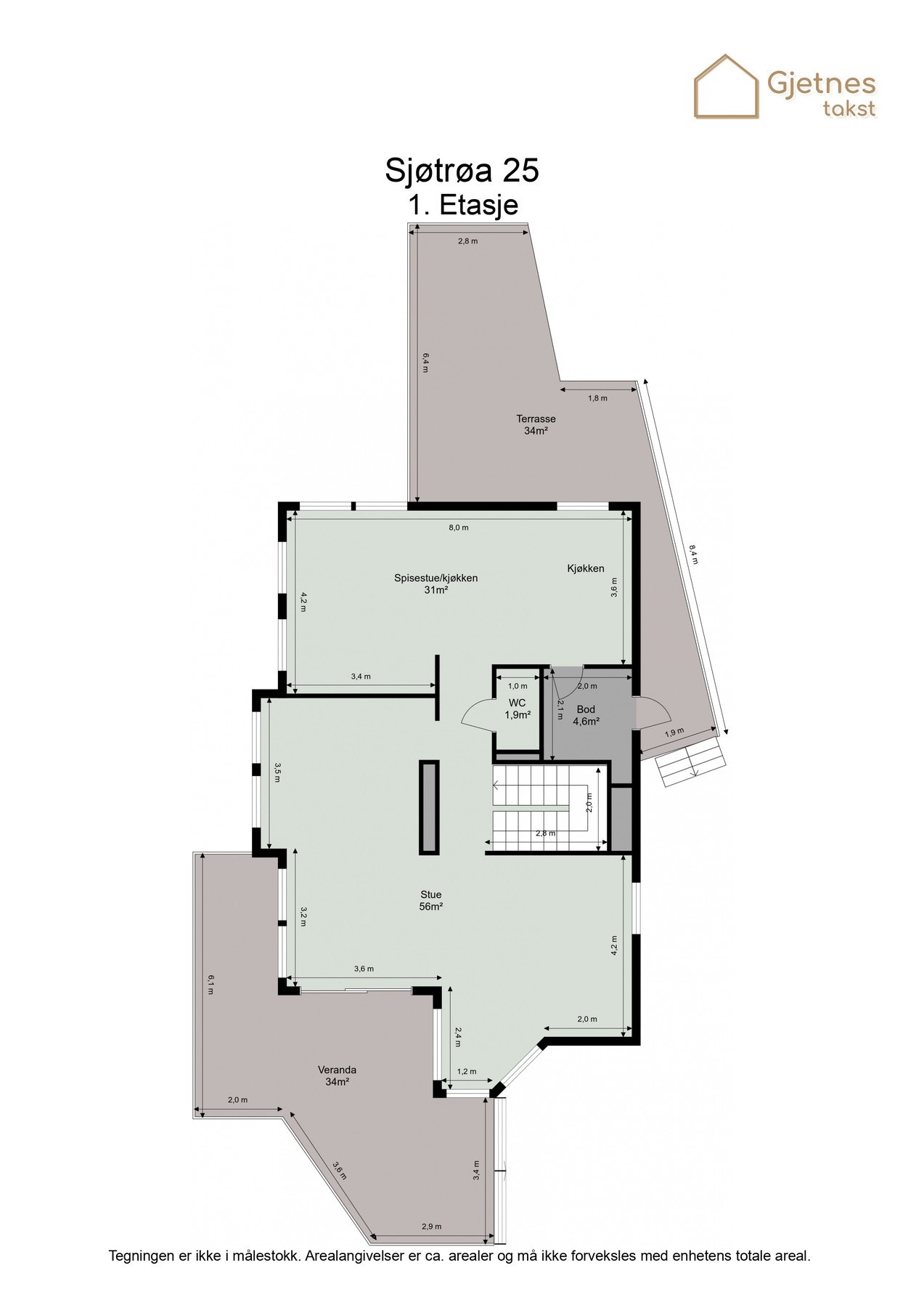 Plantegning 1.etasje. Galleribilde