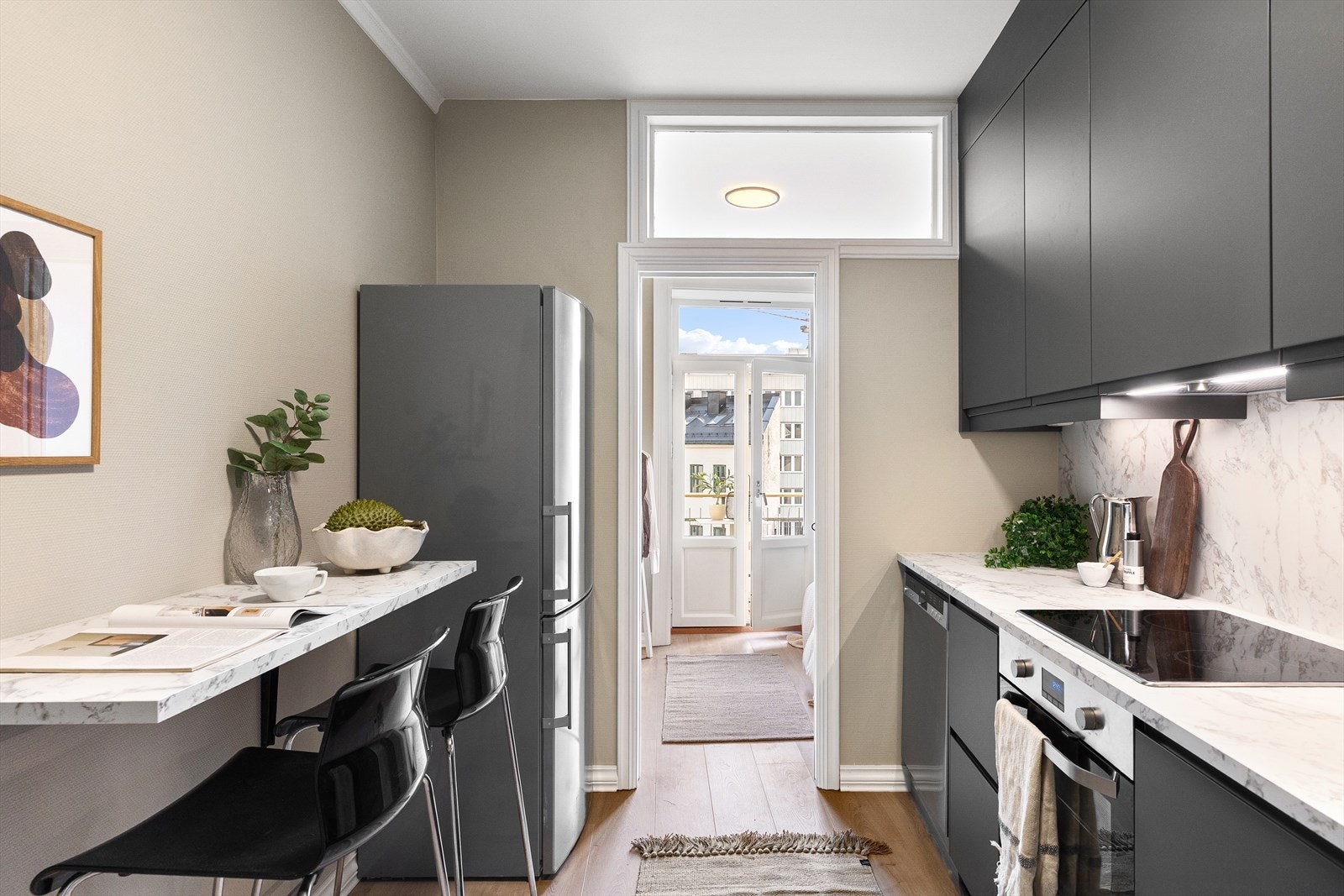 Det er opplegg for frittstående hvitevarer. Galleribilde