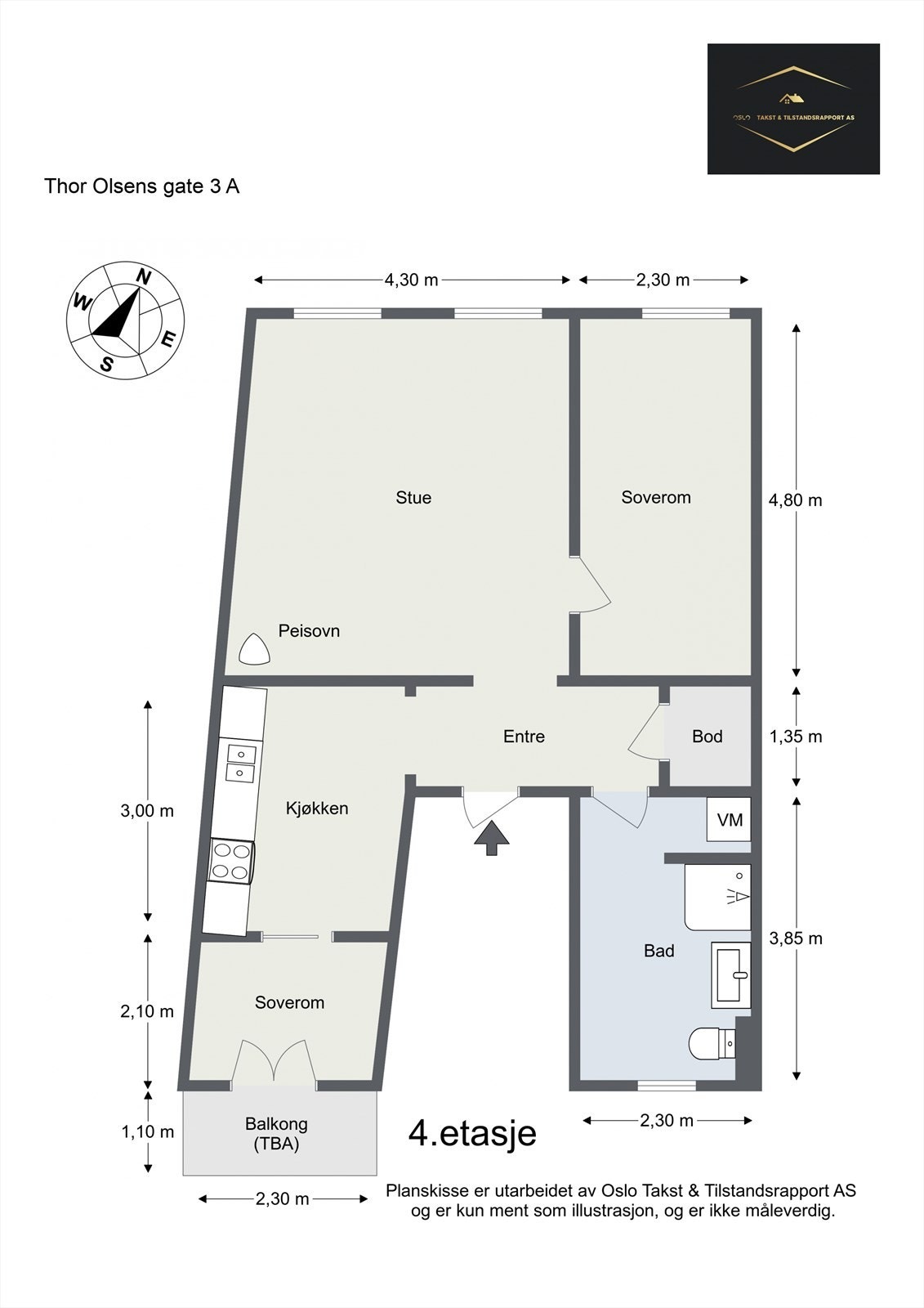 Plantegning til orientering. Galleribilde