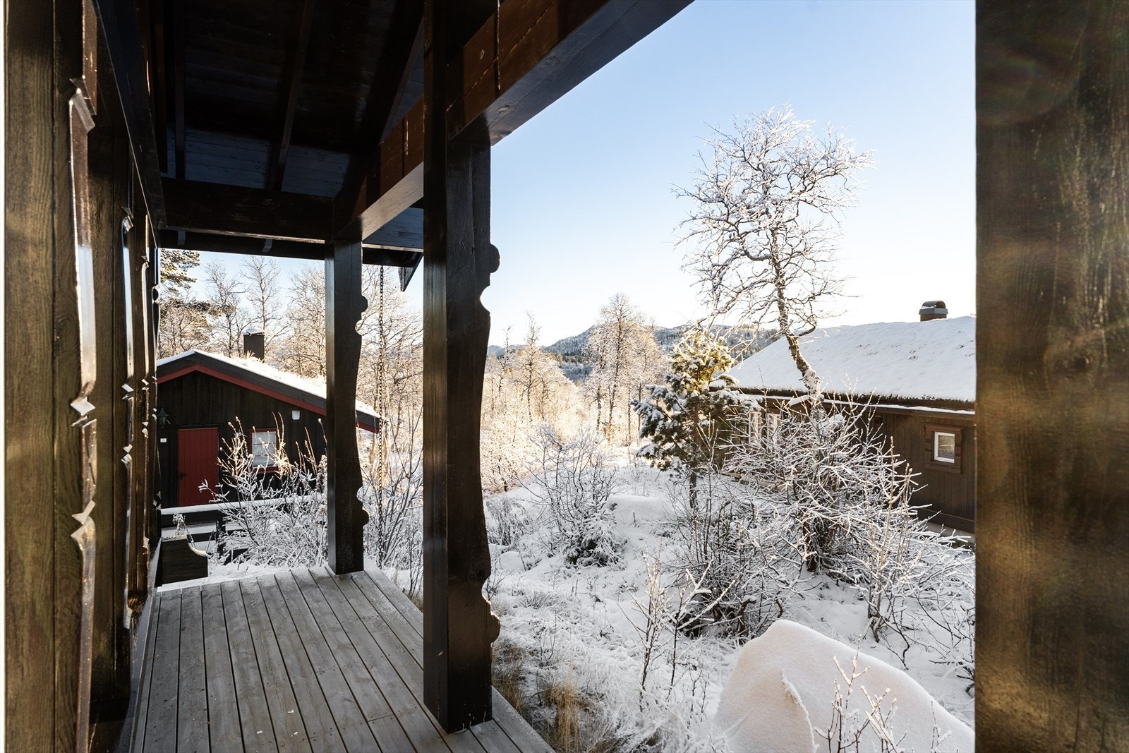 Utsikt fra terrassen Galleribilde