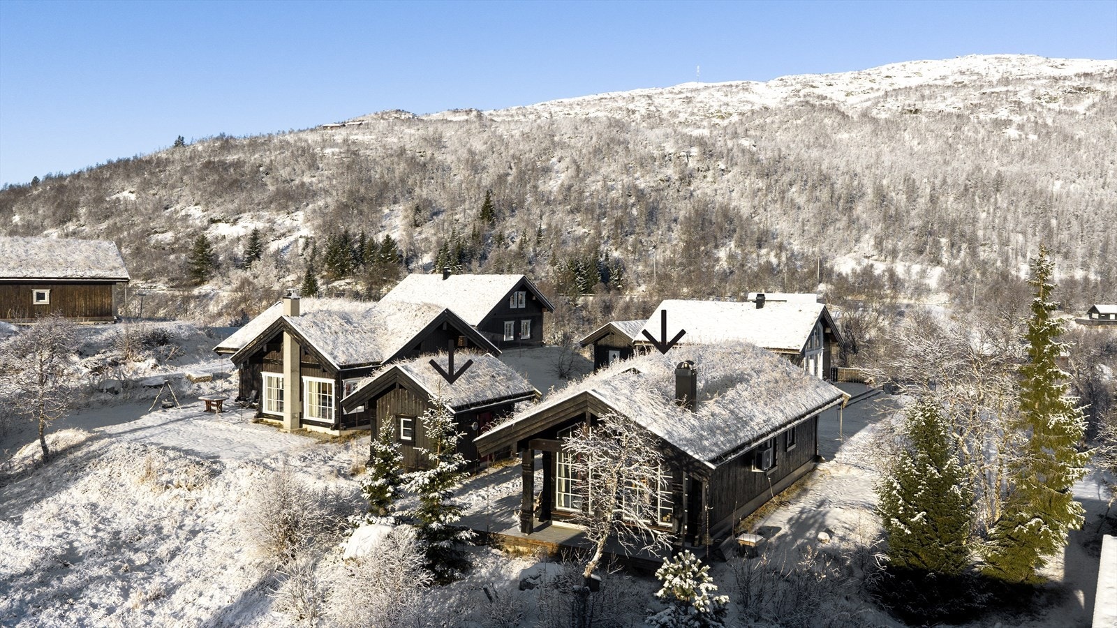 Beliggenhet i veletablert hyttefelt Galleribilde