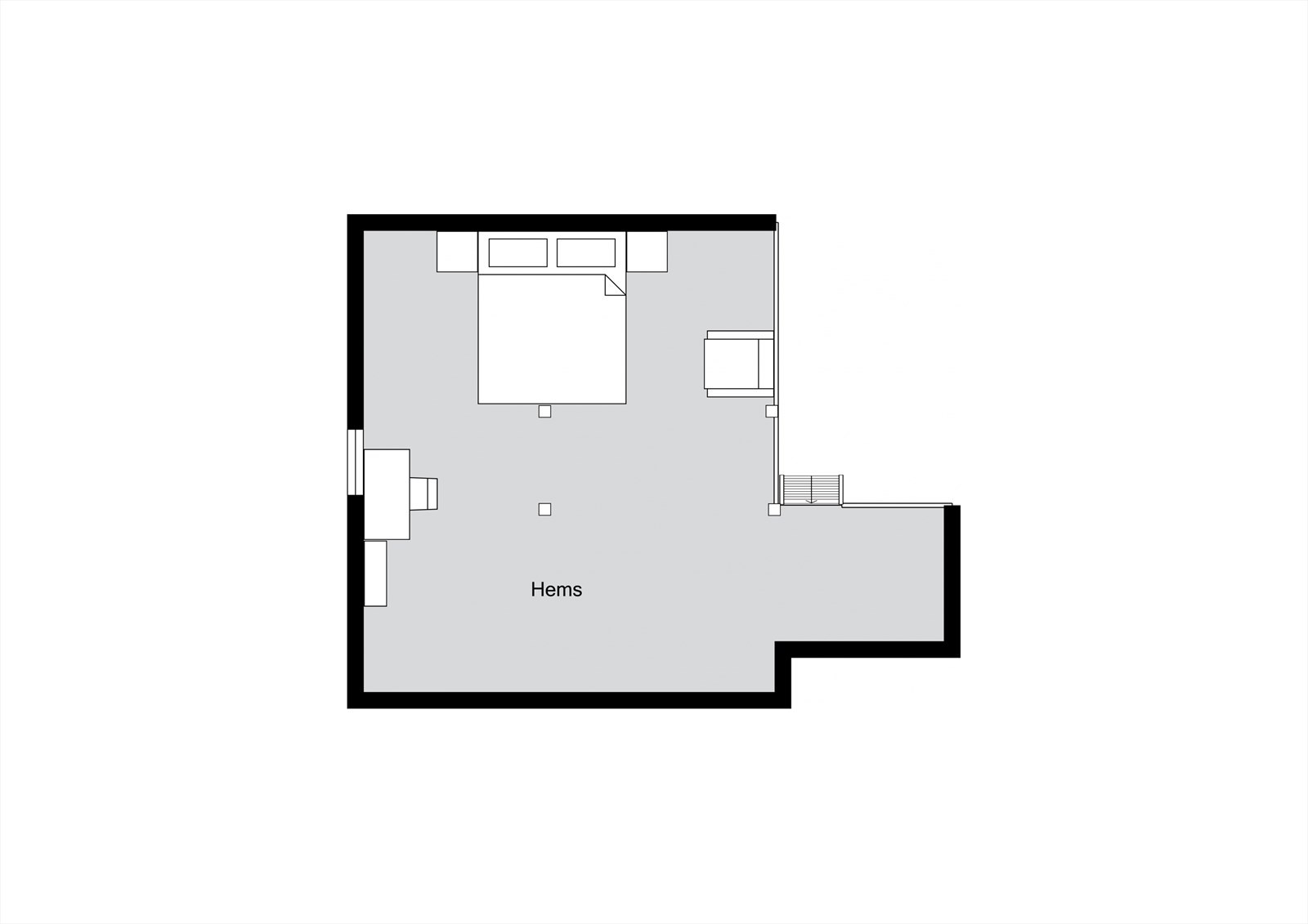 Plantegning - Hems Galleribilde