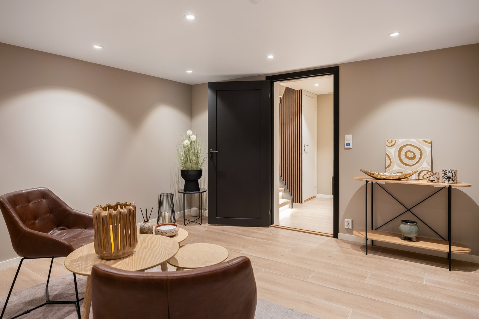 I kjelleren har man også et romslig bad. Galleribilde