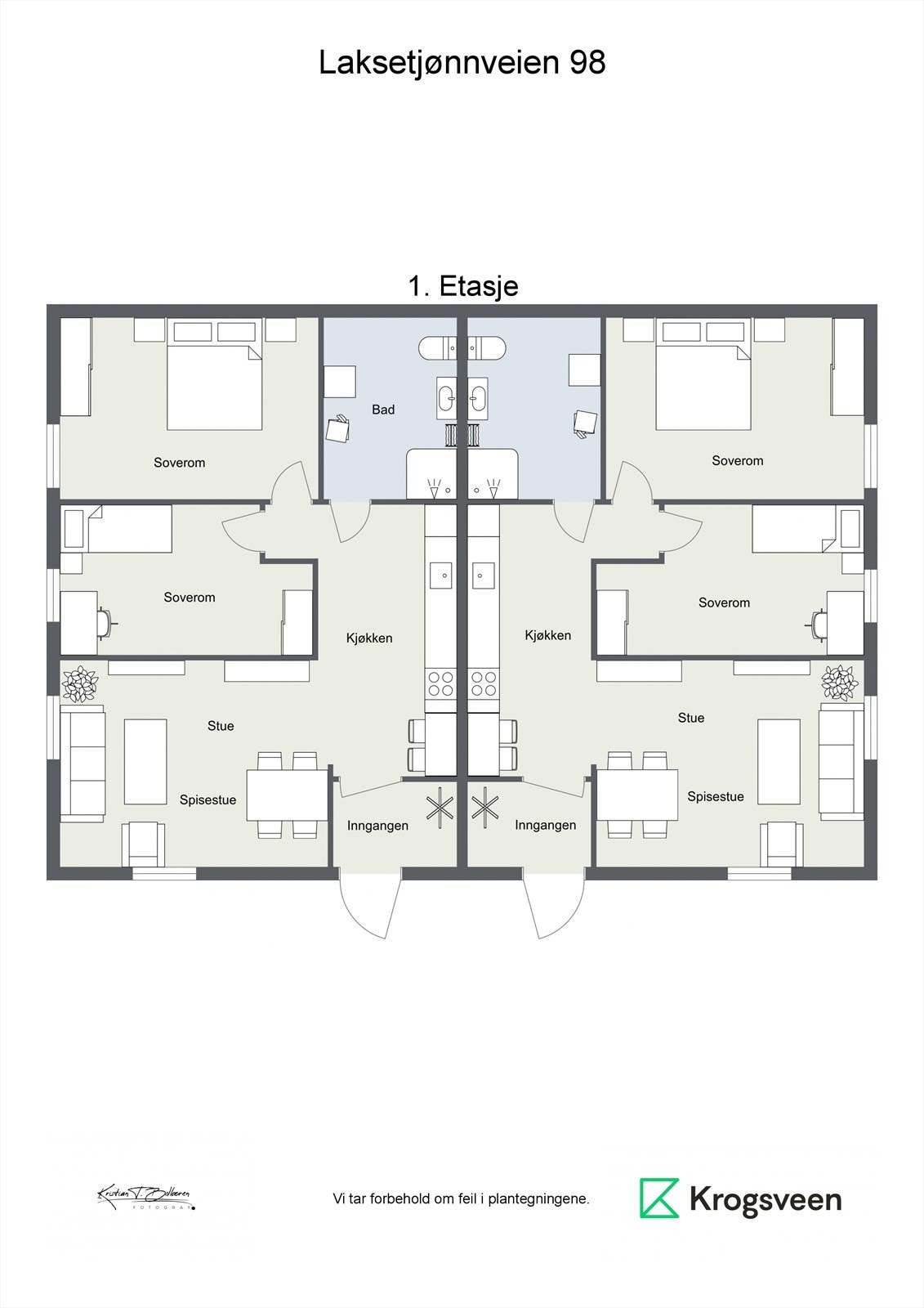 Plantegning 1. etasje Galleribilde