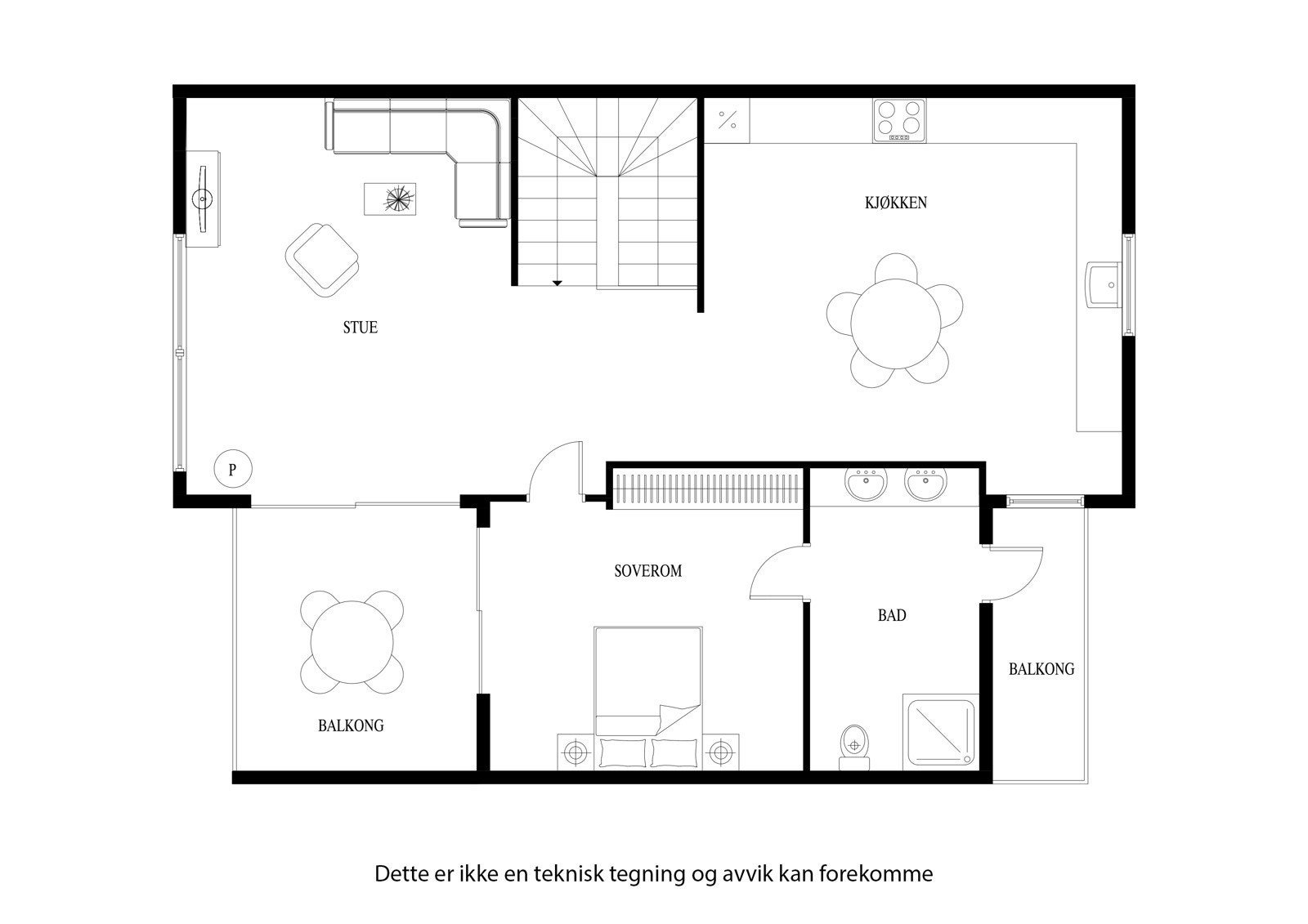 Planløsning 2. etg Galleribilde