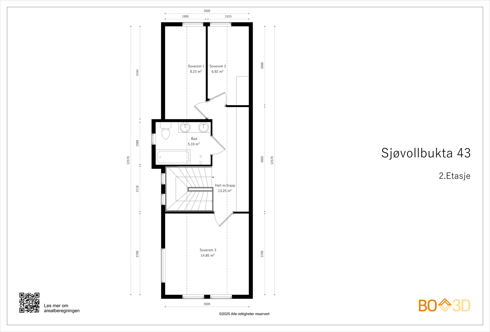 Alternativ planløsning 2. etasje Galleribilde