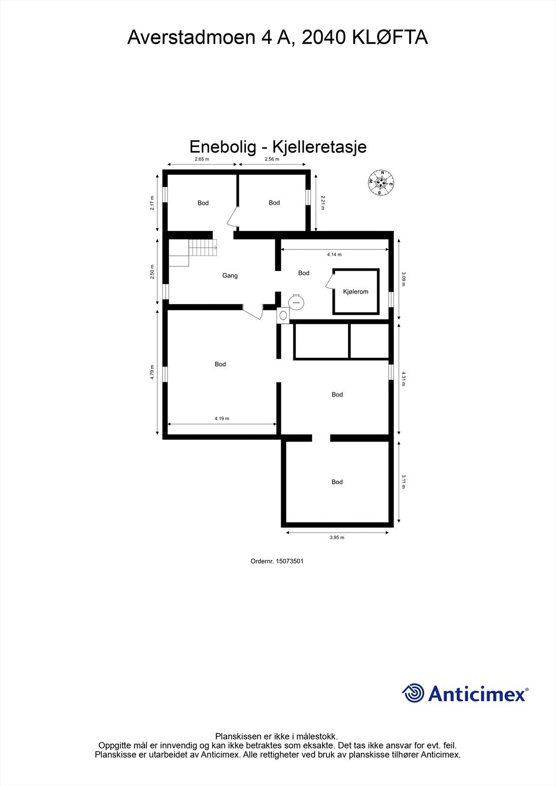 Plantegning Kjelleretasje Galleribilde
