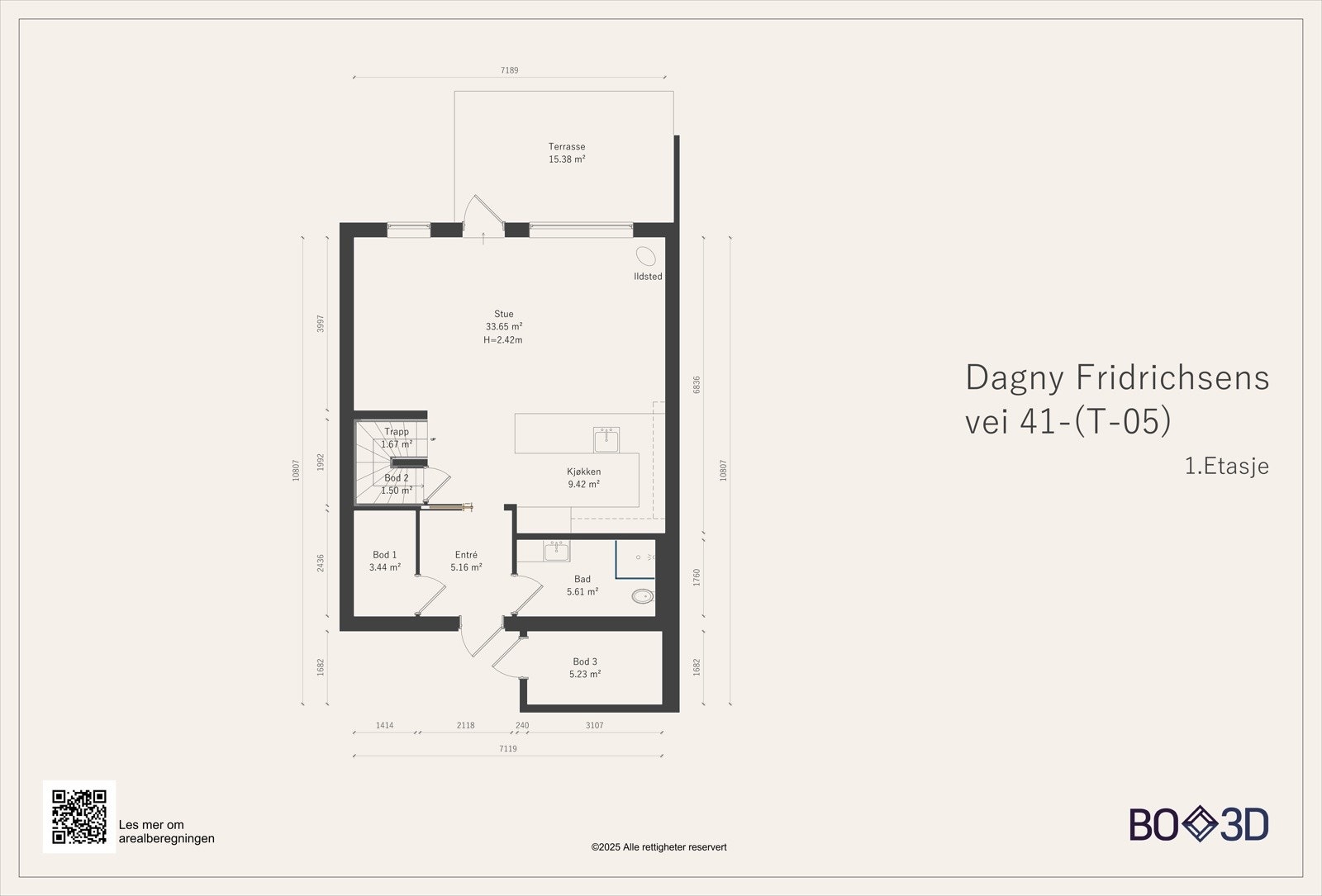 Plantegning - 1. etasje. Galleribilde