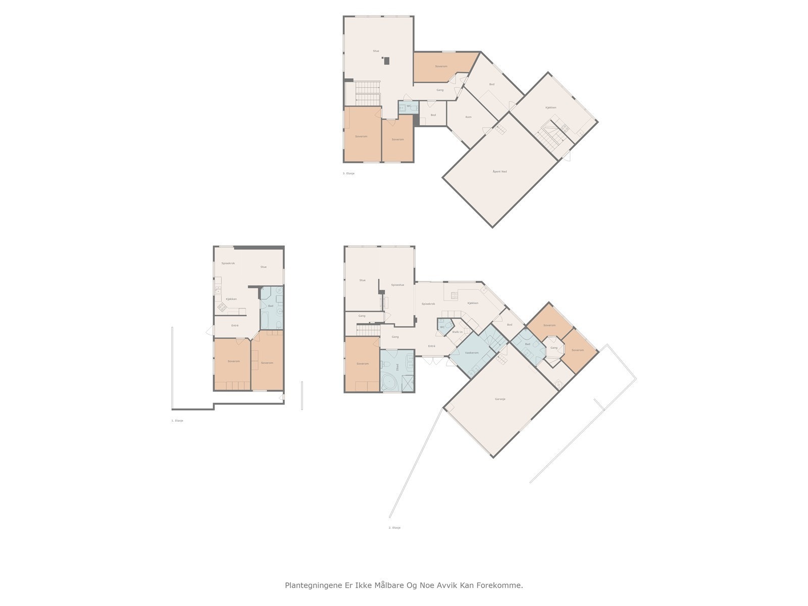 Plantegning alle etasjer. Galleribilde