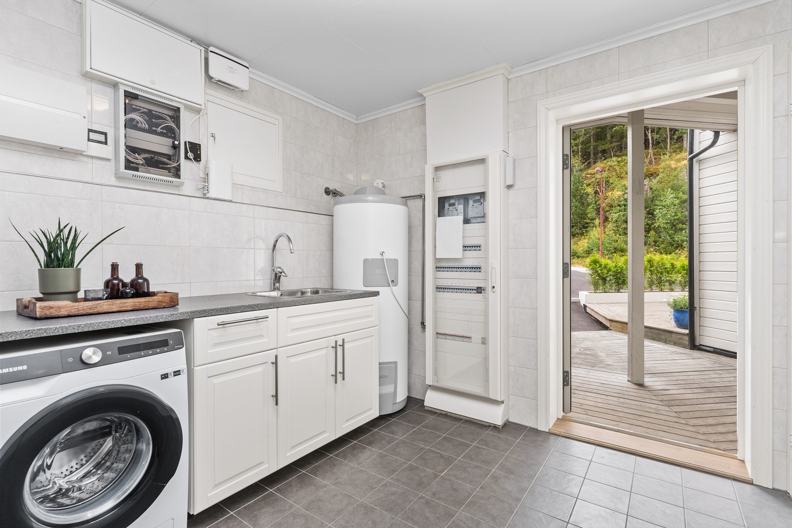 Her er også egen inngang. Galleribilde