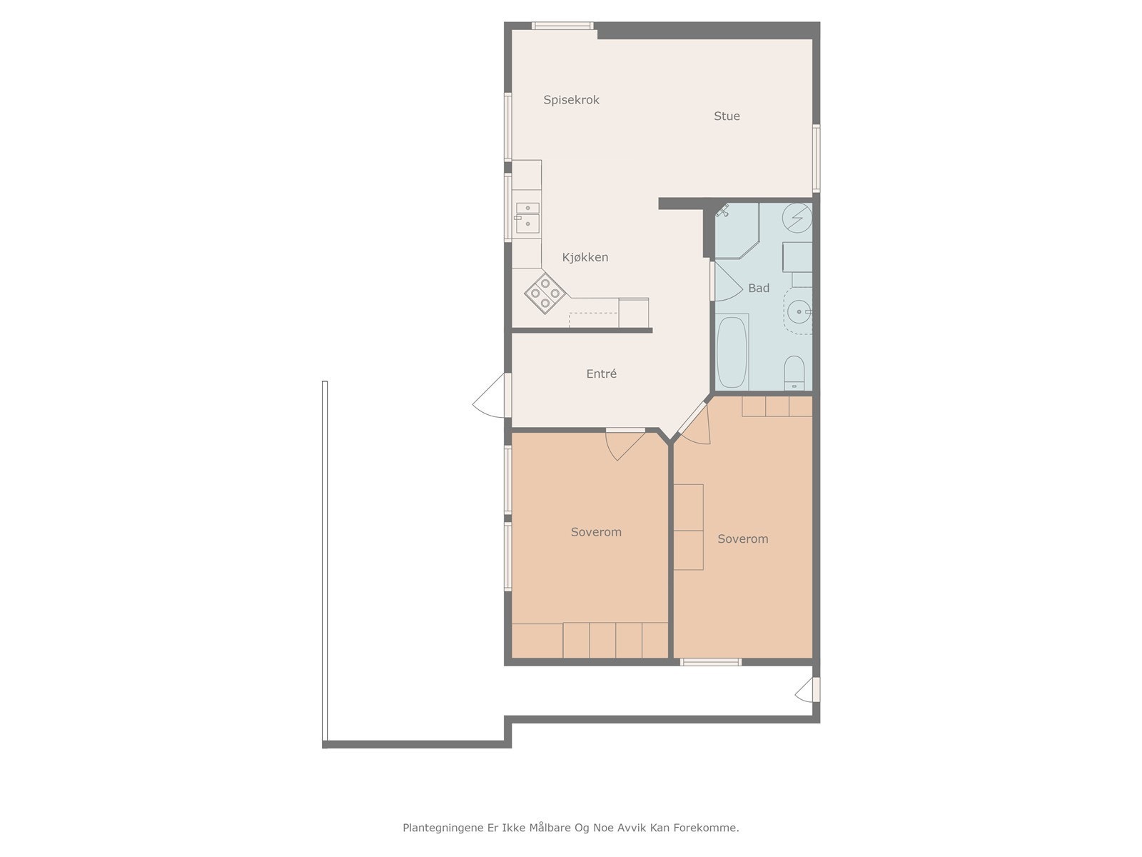 Leilighet i kjelleretasje. Galleribilde