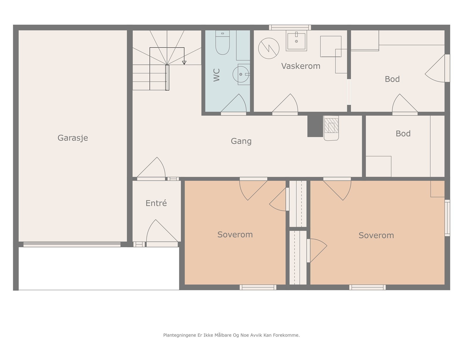 Plantegning underetasje. Galleribilde