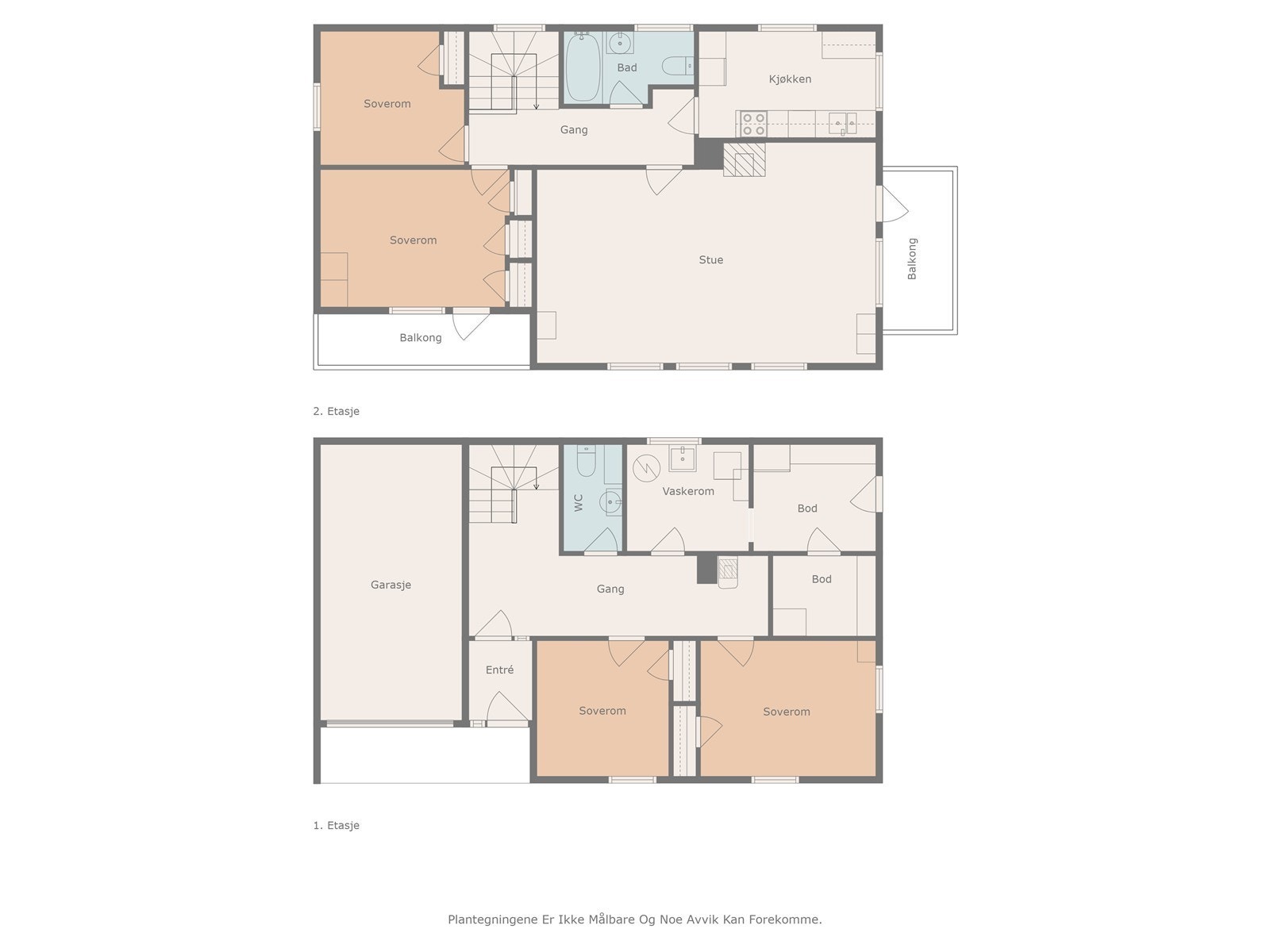 Plantegning alle plan. Galleribilde